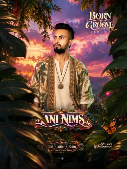 Born To Groove motion flyer, Sani Nims